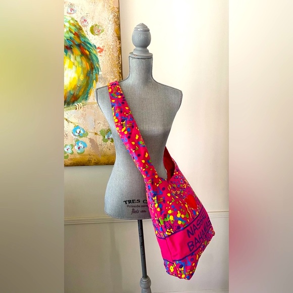 I ❤️ NASSAU BAHAMAS CROSSBODY BAG TRAVEL BAG BEACH BAG 🌟NEW🌟 - Picture 6 of 15